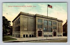 Keokuk IA-Iowa, George Washington School, Antique, Vintage c1911 Postcard picture