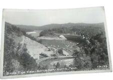 Postcard Norris Dam Norris Tennessee  Real Photo  ~  Bird's Eye View ~ 1-S-139 picture