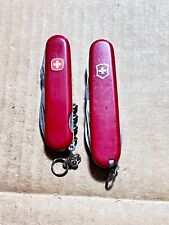 Lot of 2 Swiss Army knives - Victorinox Super Tinker - Wenger Canyon Lockblade picture