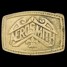 Solid Brass Aerosmith CPI Knockoff by BBB Baron Rare Unique Vintage Belt Buckle picture