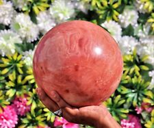 Huge & Large 215mm Pink Bustamite Chakra Stone Healing Power Reiki Sphere Ball picture