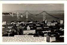 1930s Vintage RPPC Postcard San Francisco Bay  Bridge Construction California picture