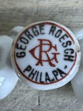 Antique George Roesch Pre Pro Blob Top Beer Phila PA HUTTER  Porcelain Stopper picture