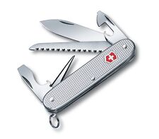 Victorinox Swiss Army Pocket Knife FARMER Silver Alox 93 mm 0.8241.26-X2 Boxed picture