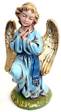 Vtg. Fontanini Nativity Blue Angel Paper Mache 12