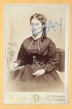 Vintage 1800s Cabinet Card Photo Identified Woman LYONS -RICHMOND, VIRGINIA picture