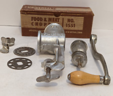Vintage Universal Manual Meat Food Chopper Grinder with Box Model #1551 Climax picture