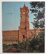 RED TOWN HALL OF BERLIN CAPITAL PRINT IMAGE SUPPLEMENT GDR REVIEW MAGAZINE  picture