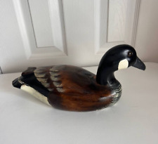 Vintage Wooden Duck Figurine Decoy 13.5 in picture