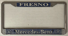 Mercedes Benz Fresno CA Metal Embossed Dealership License Plate Frame picture