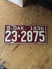1936 South Dakota License Plates picture