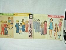 Vtg  Simplicity/McCall's Patterns--1970's--TODDLER--Boy/Girl -Sz 1-4- [4] Pcs picture