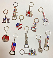 $1 EACH +FREE SHIPPING 12 PC New York City Metal Keychains  Souvenir Gift set picture
