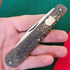 Old Vintage Antique Wraggs Sheffield England Large Trapper Jack Pocket Knife picture