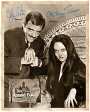 JOHN ASTIN CAROLYN JONES 1964 The Addams Family 8x10 Photograph RP Autographs picture