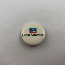 Vintage GREAT AMERICAN Button Pin Back picture