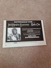 TNEWM89 ADVERT 5X8 JIMI HENDRIX EXPERIENCE : RADIO ONE SESSIONS FROM 1967 picture