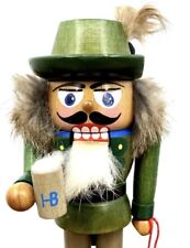 E. M. Merck Collection Beer Drinker Pretzels Nutcracker Old World Christmas 8” picture