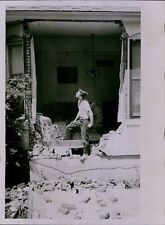 LG844 1952 Original Photo EARTHQUAKE DAMAGE Building Destroyed Crumbled Ruins picture