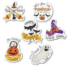 Happy Halloween Funny Assorted Holiday Magnet Decals, 6 Pack, 5 inch picture