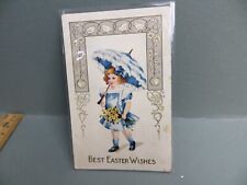 antique 1913 postcard Easter picture