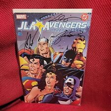 JLA AVENGERS #1 Dynamic Forces Signed Numbered variant COA comic batman iron man picture
