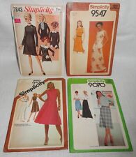 4 Vintage Sewing Patterns Women’s Evening/Formal to Causal Wear ~ Simplicity  picture