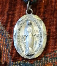 Miraculous Medal Vintage & New Sterling Medal Catholic France Blessed Virgin picture