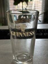 Set of 23 Guinness Pint Irish Beer Glass Embossed Gold Raised Harp Logo 16oz picture