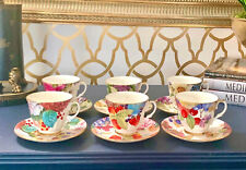 Royal Winchester Bone China Tea cup Set of 12 Flower Berries Design England picture