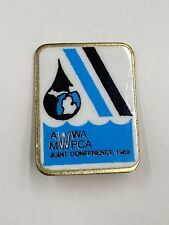 Vintage AWWA MWPCA Joint Conference 1989 Lapel Pin Brooch picture