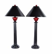 Pair 1980’s Memphis Design Style Table Lamps by Lang Levin Studios picture