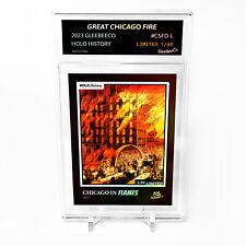 CHICAGO IN FLAMES Card Great Chicago Fire 1871 - 2023 GleeBeeCo Holo #C5FD-L /49 picture