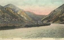 c1907 Hand-Colored Postcard Jefferson River Canyon MT, On Line C.M.& P.S. Ry picture