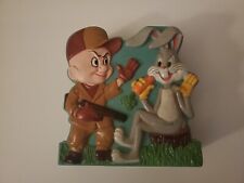Vintage 1977 Warner Bros Elmer Fudd Bugs Bunny Talking Bank Parts/Repair/Display picture