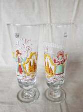 Two Beautiful Vintage Alt Kemptener Weisse Beer Glasses. picture