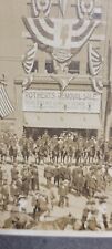 Old Vintage 1903 Cabinet Photo Photograph Troops Military Parade Harrisburg PA picture