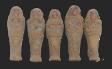 COLLECTION OF RARE ANCIENT EGYPTIAN ANTIQUE 5 Ushabti Shabti Pharaonic Statues picture