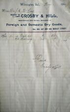 1896 Wilmington Delaware Crosby Hill Billhead Invoice Dr J R McKay picture