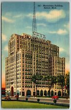 Maccabees Building, WXYZ Radio Station, Detroit, Michigan - Postcard picture