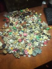 Huge Vintage Button Lot Sewing Buttons 1930-1970s  Collectible picture
