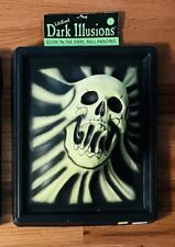 1994 Vintage Dark Illusions R. Marino 3D Glow In The Dark Skull Wall Hanging NOS picture