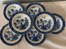 7 Booths Real Old Willow Saucer Small Plate Bowl A8025 picture