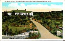 Postcard Seawood Cottage Home Booth Tarkington Kennebunkport Maine ME 1935  S548 picture
