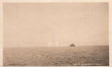 Vintage 1912 RPPC Ships of the Atlantic Fleet Target Practice, Clarke & Muller picture