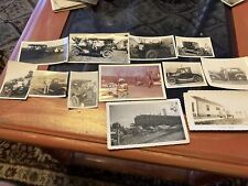 Lot of 12 Old Vintage Black and White Car Photos picture