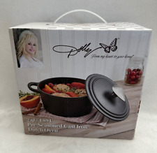 Dolly Parton 2 qt Pre-Seasoned Cast Iron Dutch Oven ~ New picture