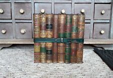 Antique Huntley and Palmers Biscuit Tin Litho Victorian Bound Library Books picture