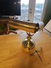 Vintage Underwriters Laboratories UL Portable Lamp Piano Brass Bankers Desk picture