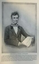 1896 Vintage Magazine Illustrations President Abraham Lincoln picture